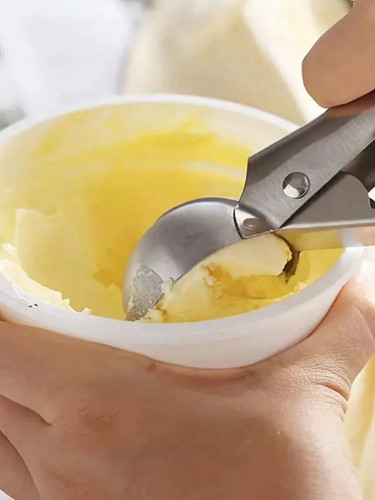 Ice cream scoop stainless - cream,