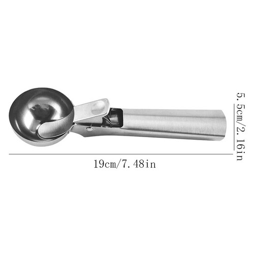 Ice cream scoop - cream, stainless