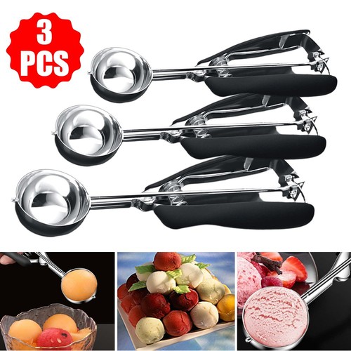 Ice cream scoop stainless - cream,