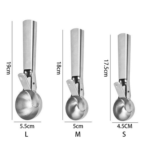 Ice cream scoop - ice, stainless