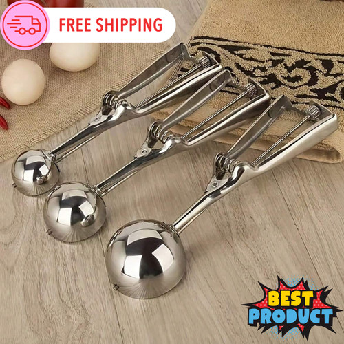Ice cream scoop stainless - ice,